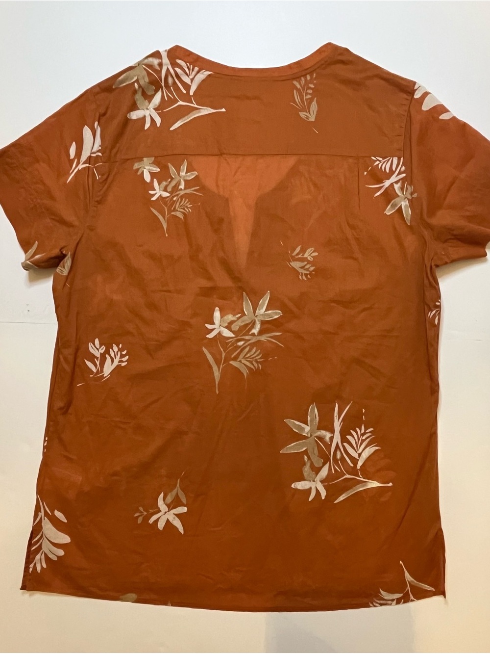 Eddie Bauer XL Lightweight Cotton Floral Boho Tunic Top - Picture 5 of 7